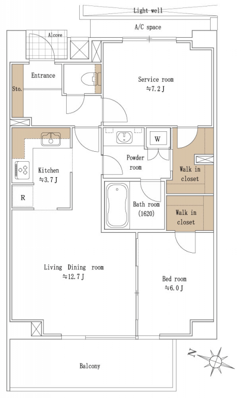 ピアース三宿 間取り図