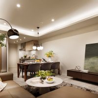 パークコート学芸大学デュアルプレイス モデルルーム・実績参考写真/リビング・ダイニングサムネイル
