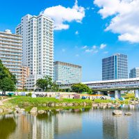 サウススクエア(二子玉川) 兵庫島公園から望む二子玉川の街並サムネイル