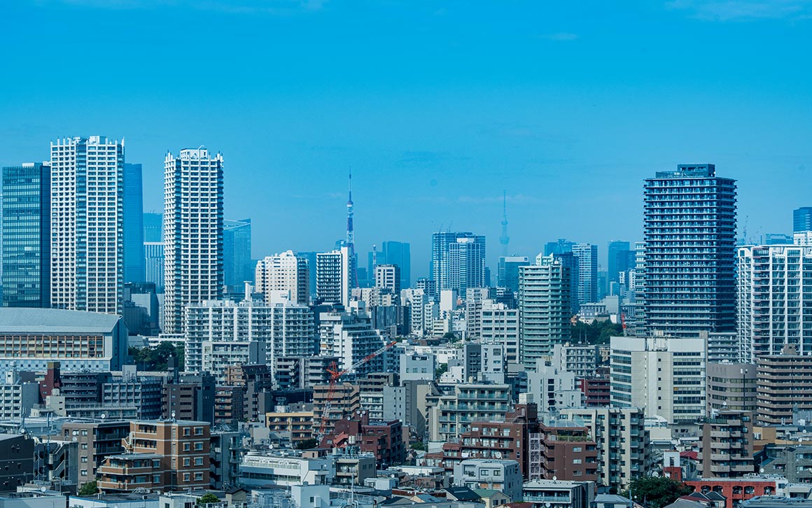 パークホームズ武蔵小山 都心・東京タワー方面を望む住戸からの昼景眺望 イメージ