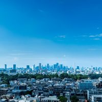 パークホームズ武蔵小山 林試の森・中目黒方面を望む住戸からの昼景眺望サムネイル