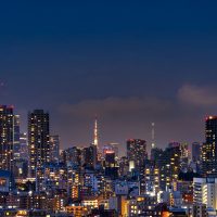 パークホームズ武蔵小山 都心・東京タワー方面を望む住戸からの夜景眺望サムネイル