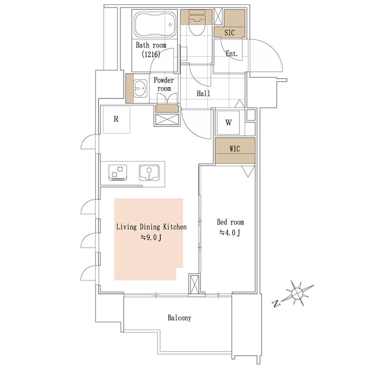 ディアナコート三軒茶屋 間取り図
