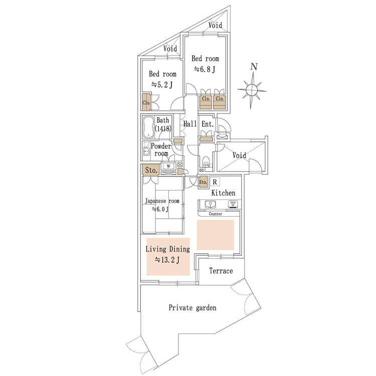テラス早宮 間取り図