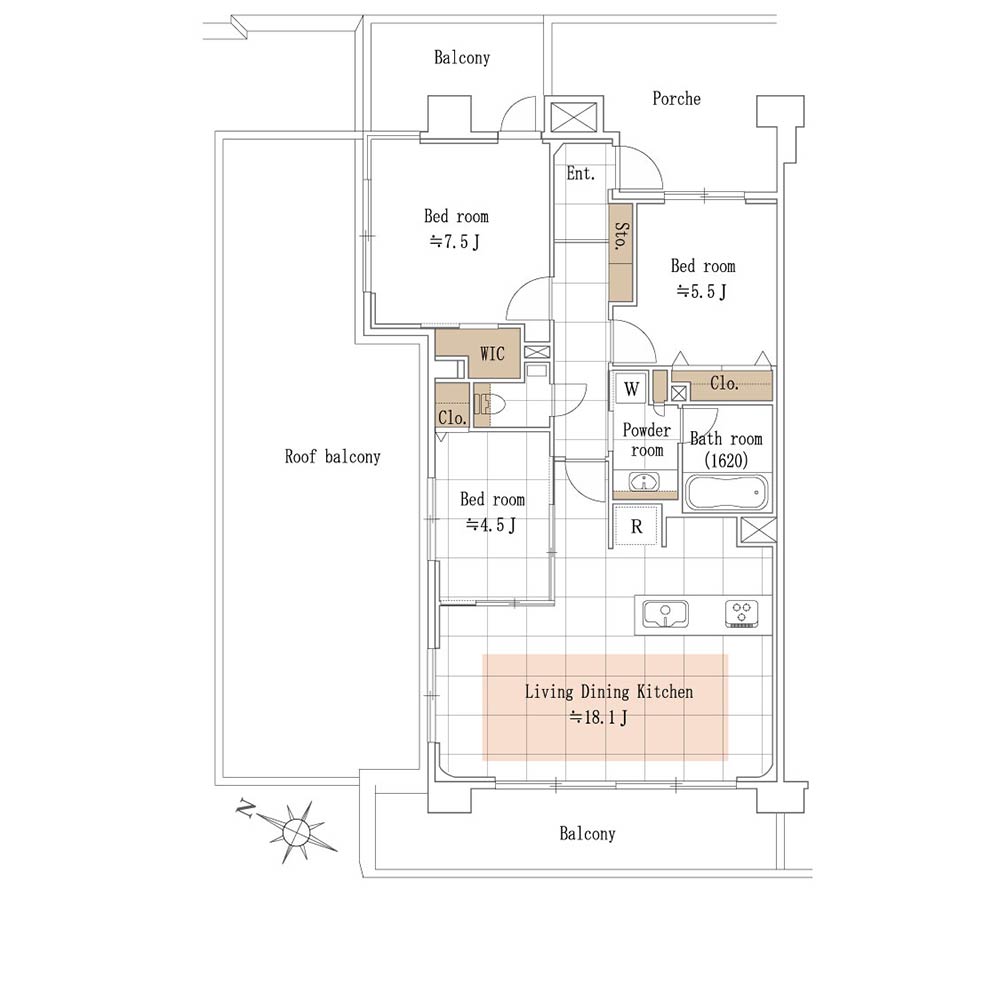 クリオ自由が丘壱番館 プラン イメージ