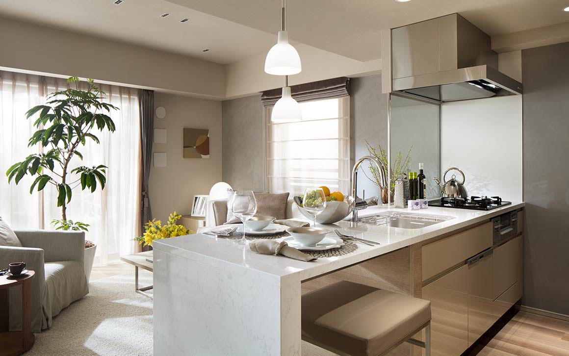 クレッセント芦花公園 モデルルーム・実績参考写真　キッチン イメージ