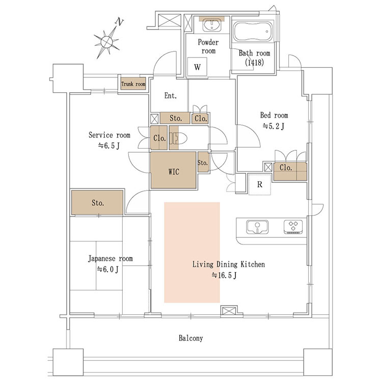 クレッセント川崎センティア 間取り図