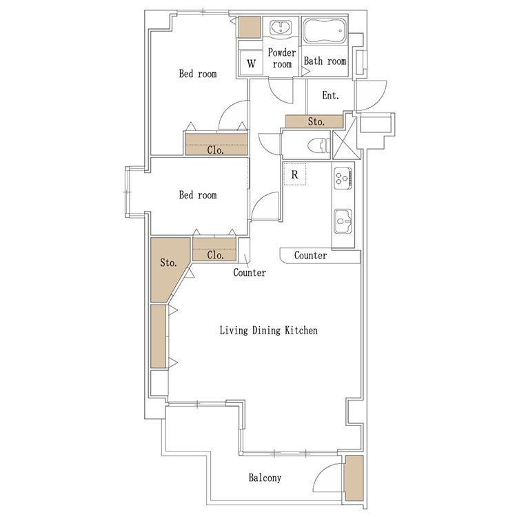 リヴィエール京王稲田堤 間取り図