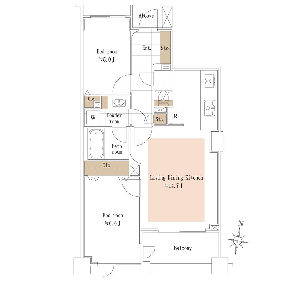 ディアナコート碑文谷イーストアベニュー プラン イメージ