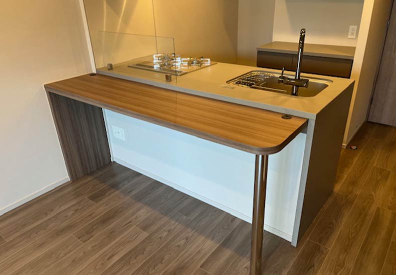 ディアナコート二子玉川翠景(38.76㎡) キッチンカウンター イメージ