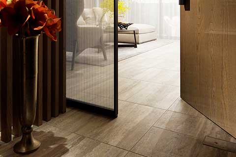 ジェイパーク学芸大学II ■LDK床・石目調600角磁器質タイル貼り