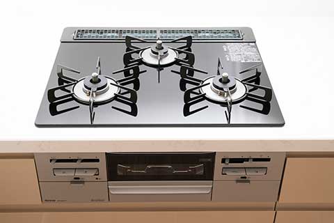 デュアリス用賀 ■3口ガラストップコンロ