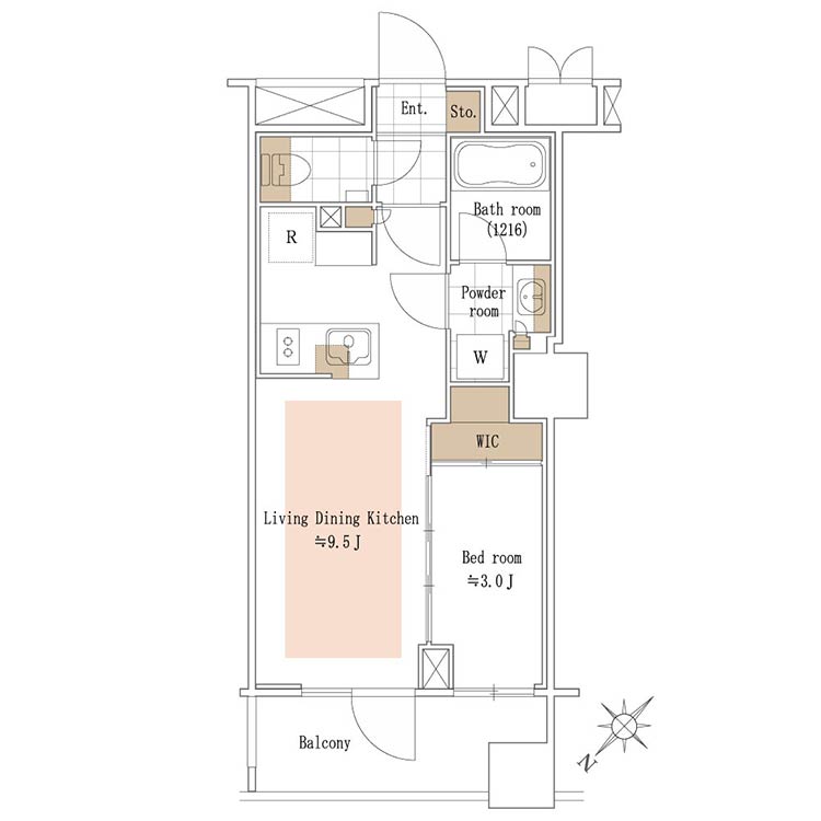ピアース銀座レジデンス 間取り図