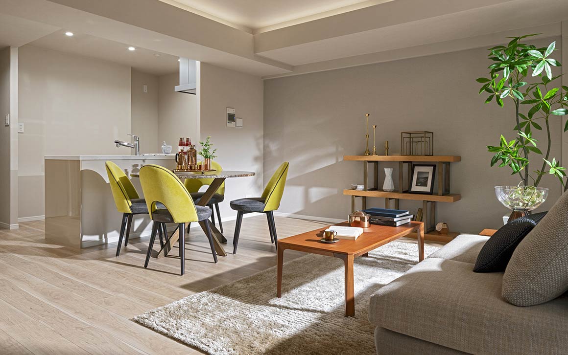 クレッセント蒲田III モデルルーム・実績参考写真　リビング・ダイニング イメージ