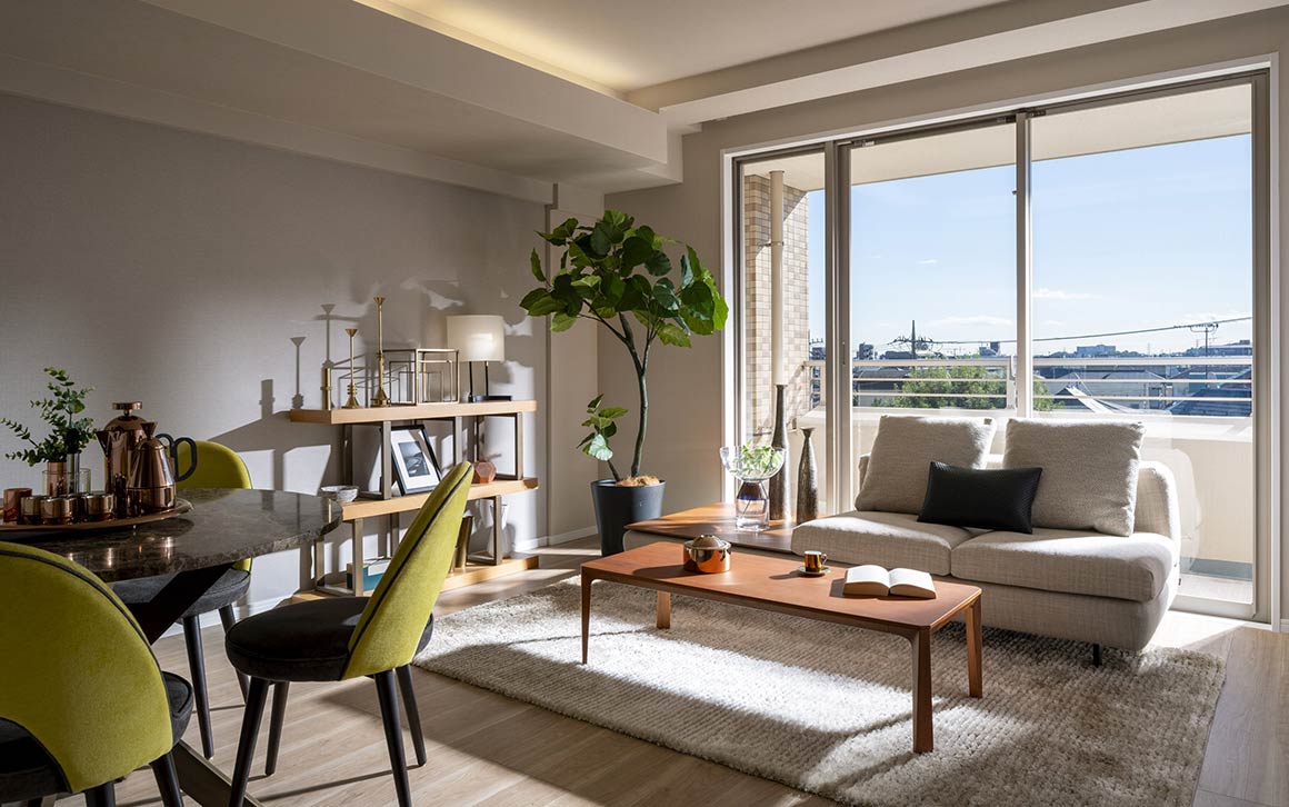 クレッセント蒲田III モデルルーム・実績参考写真　リビング・ダイニング イメージ