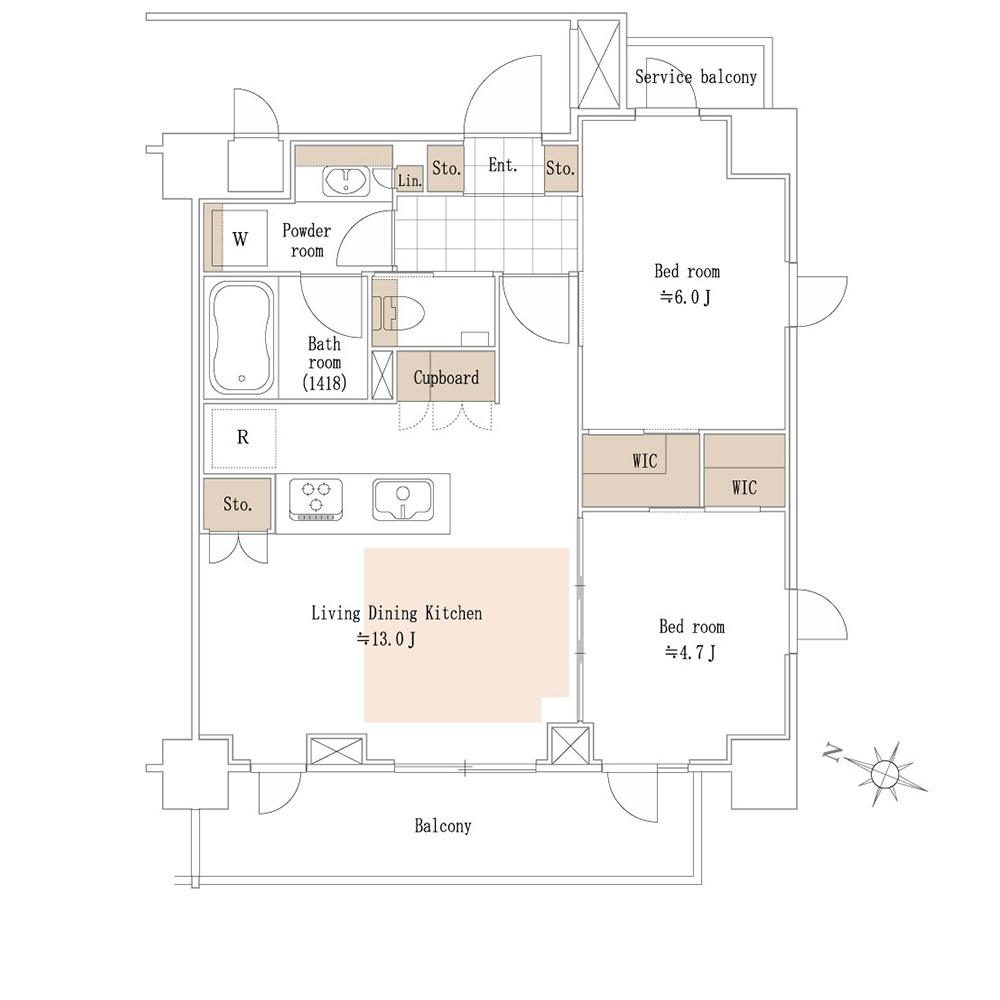 ピアース戸越公園 プラン イメージ