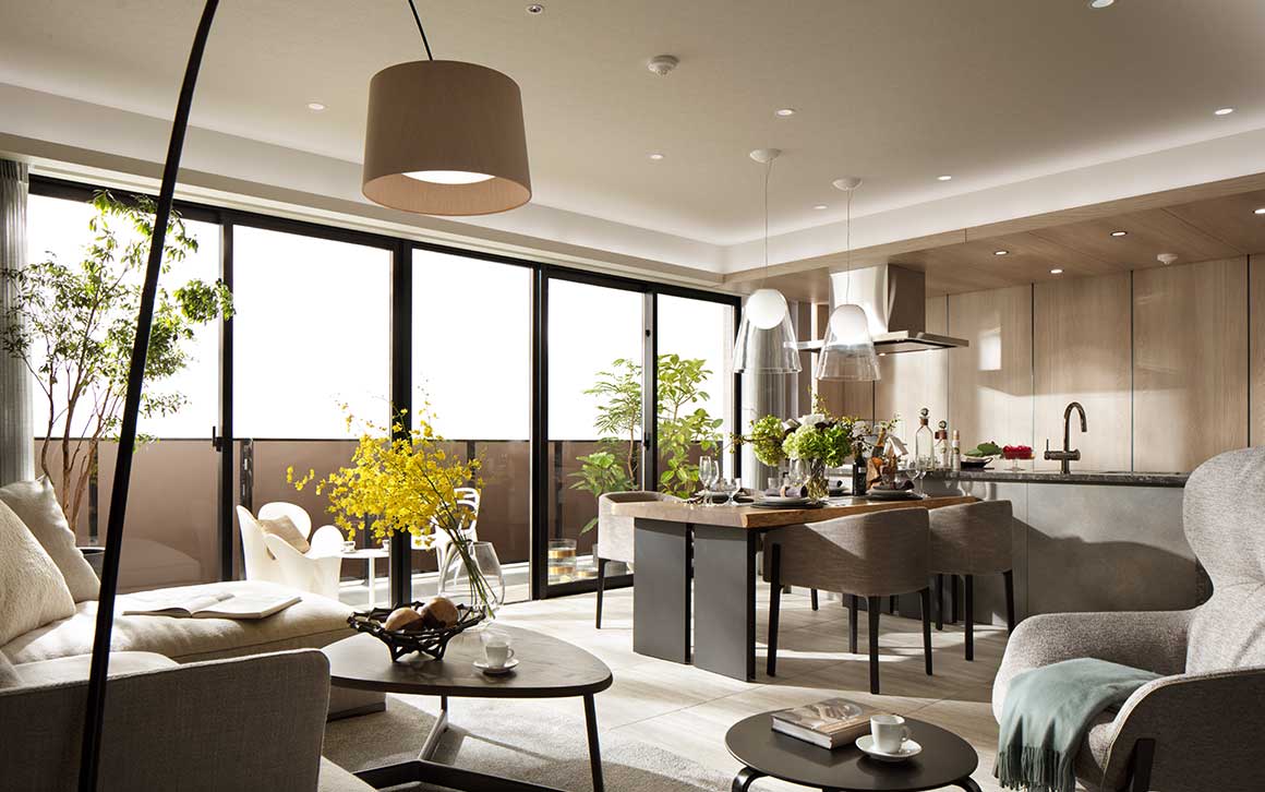 アトラス目黒本町 モデルルーム・実績参考写真　リビング・ダイニング イメージ