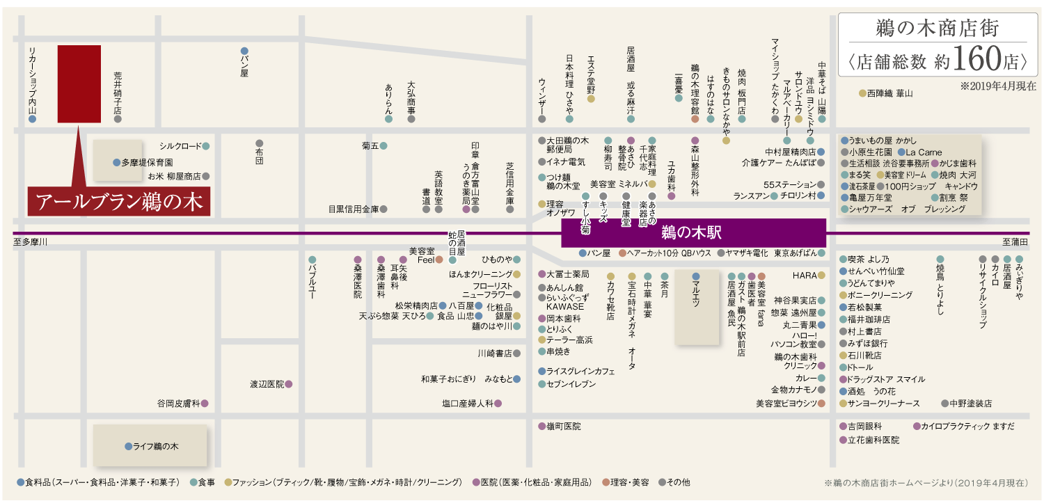 鵜の木map