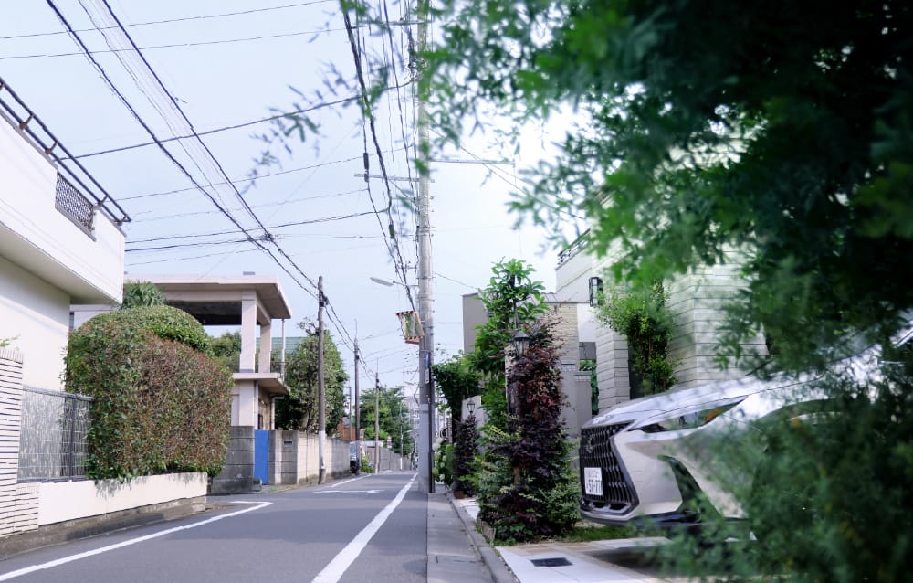 現地周辺街並み（徒歩14分/約1,100m）
