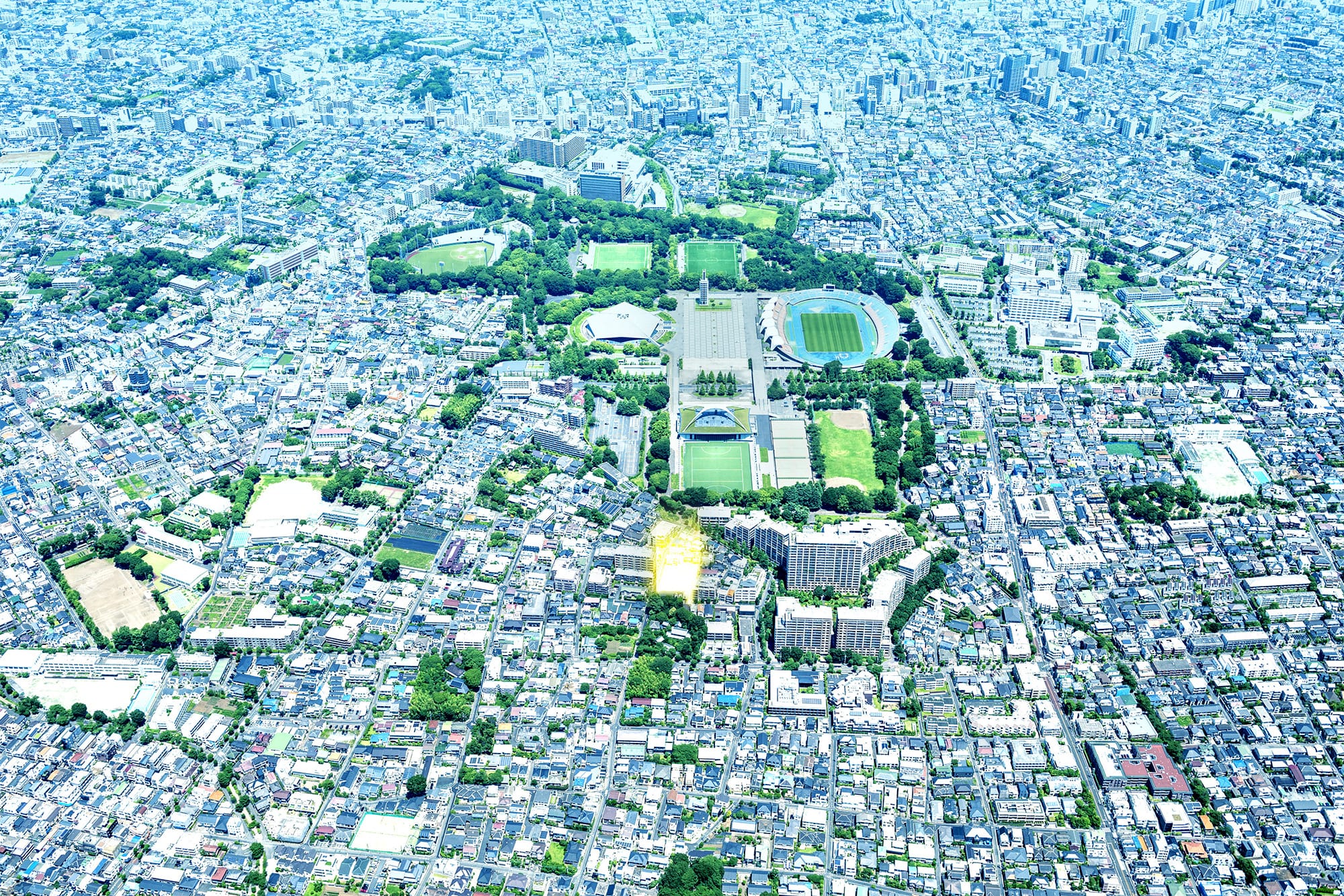 ディアナコート駒沢公園 空撮