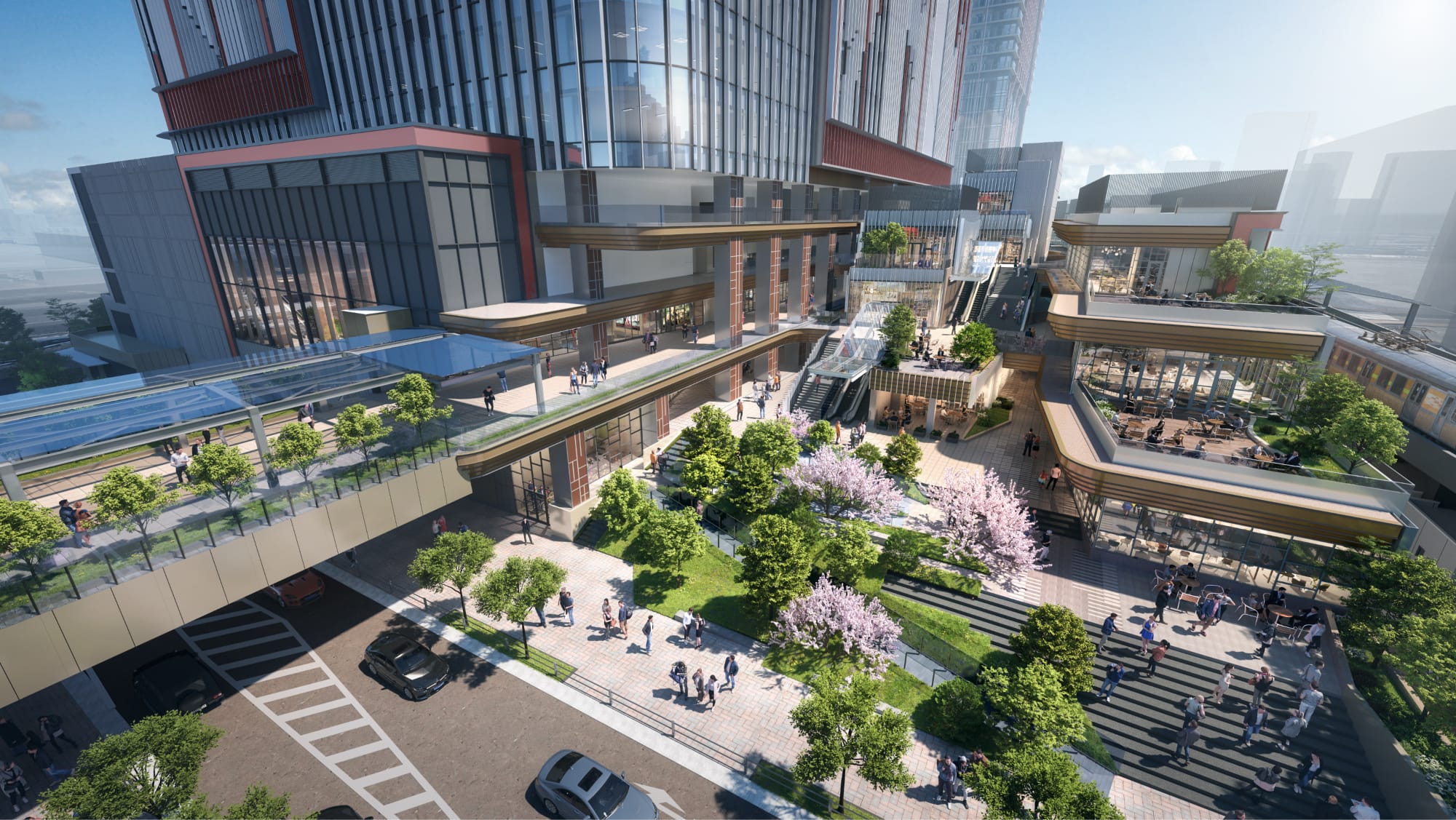 アウトモール完成予想CG（提供：東日本旅客鉄道株式会社）