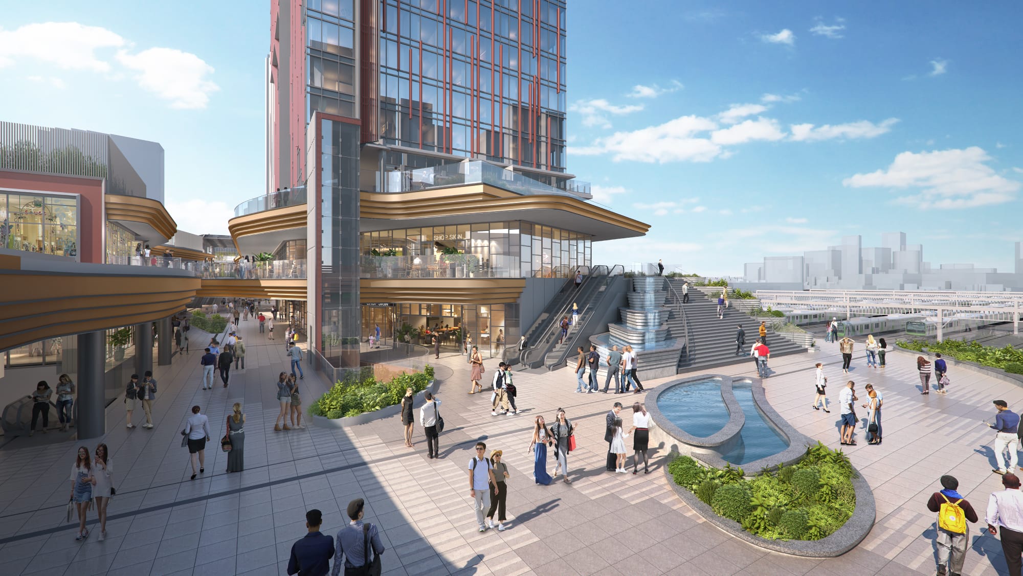 ステーションプラザ完成予想CG（提供：東日本旅客鉄道株式会社）