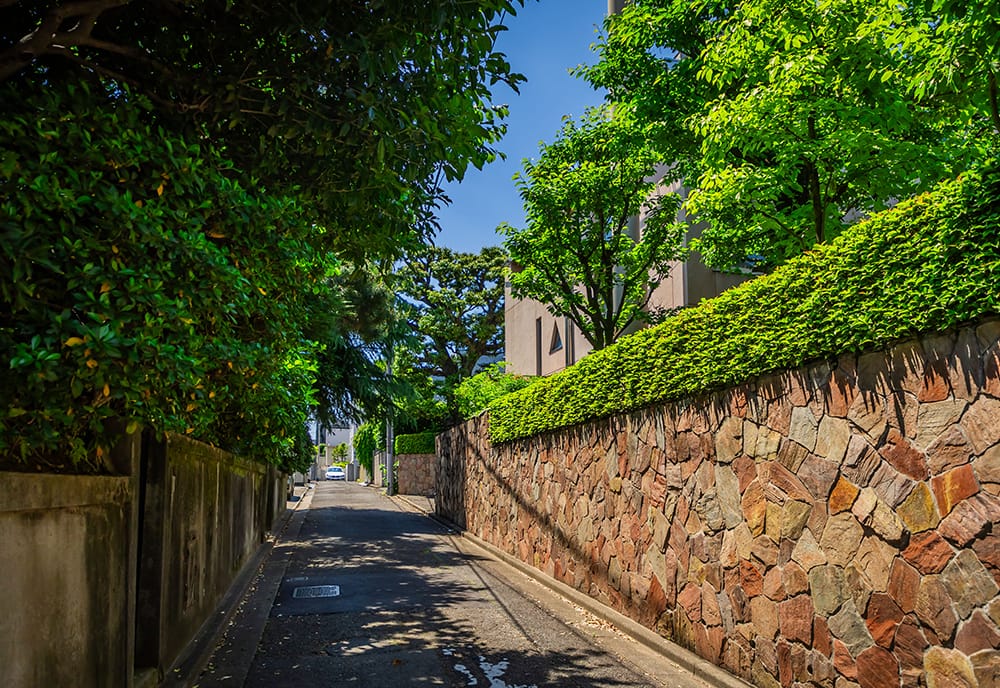 柿の木坂周辺の住宅街（徒歩20分/約1,560m）