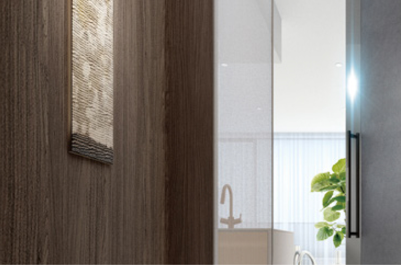 廊下両面突板パネル