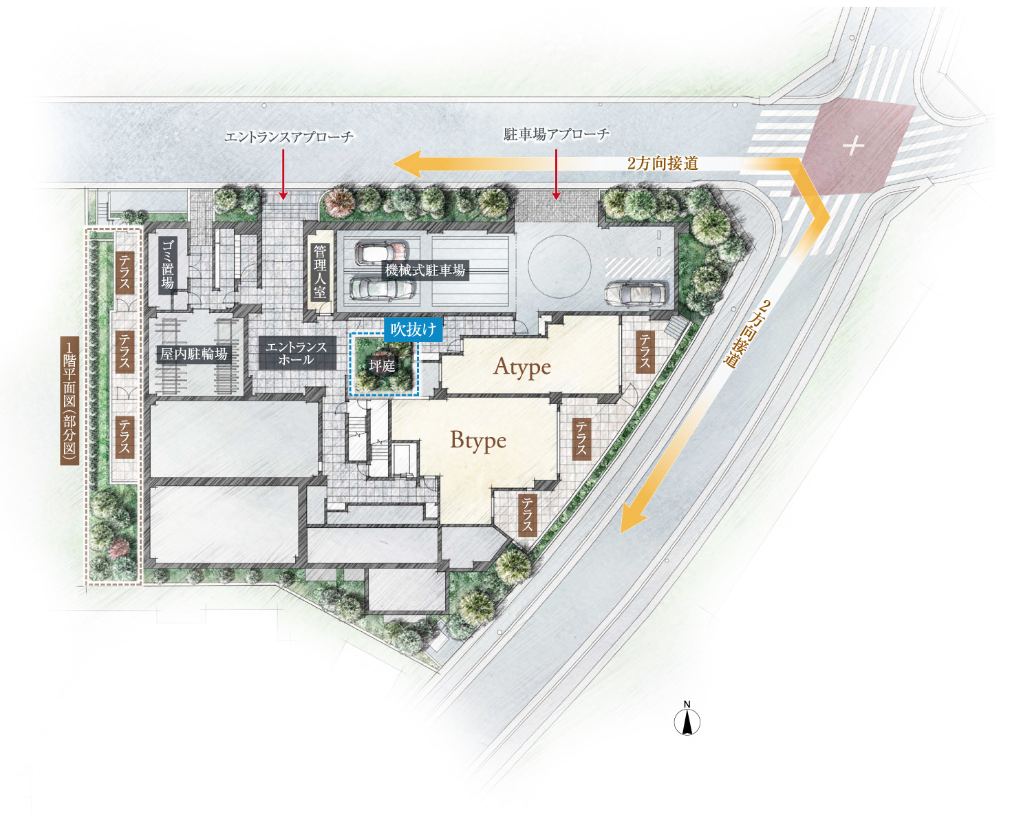 ■敷地配置イラスト