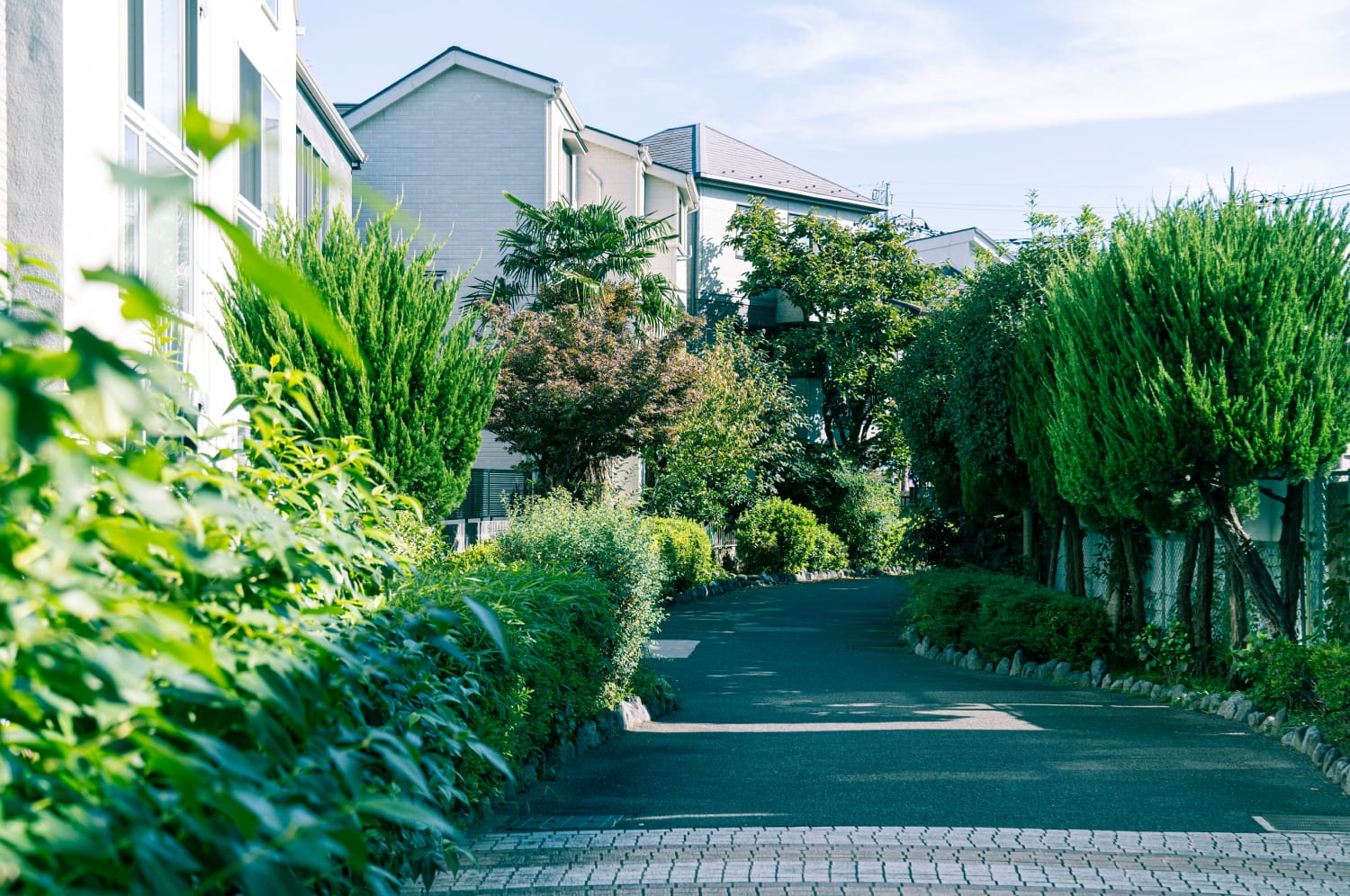 現地周辺の町並み（徒歩3分/約180m）
