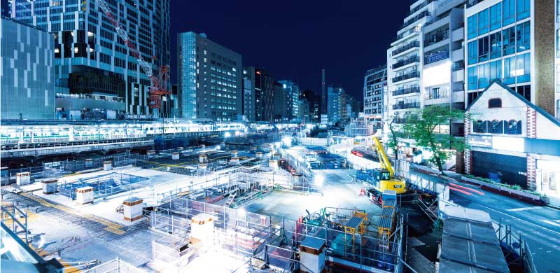 渋谷駅桜丘口地区工事現場